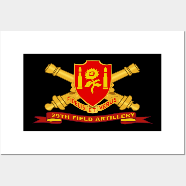 29th Field Artillery w Br - Ribbon Wall Art by twix123844